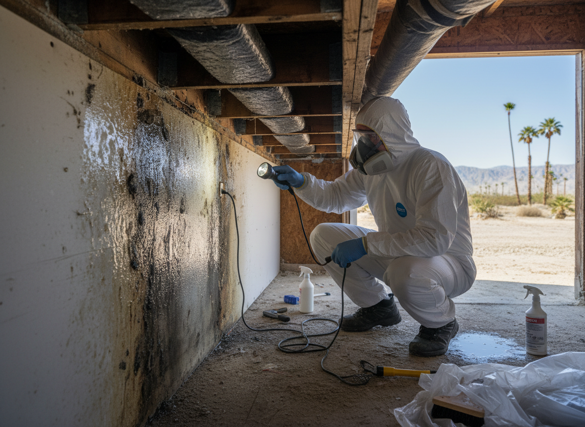 Checking for Mold After AC Condensation Issues in Thousand Palms